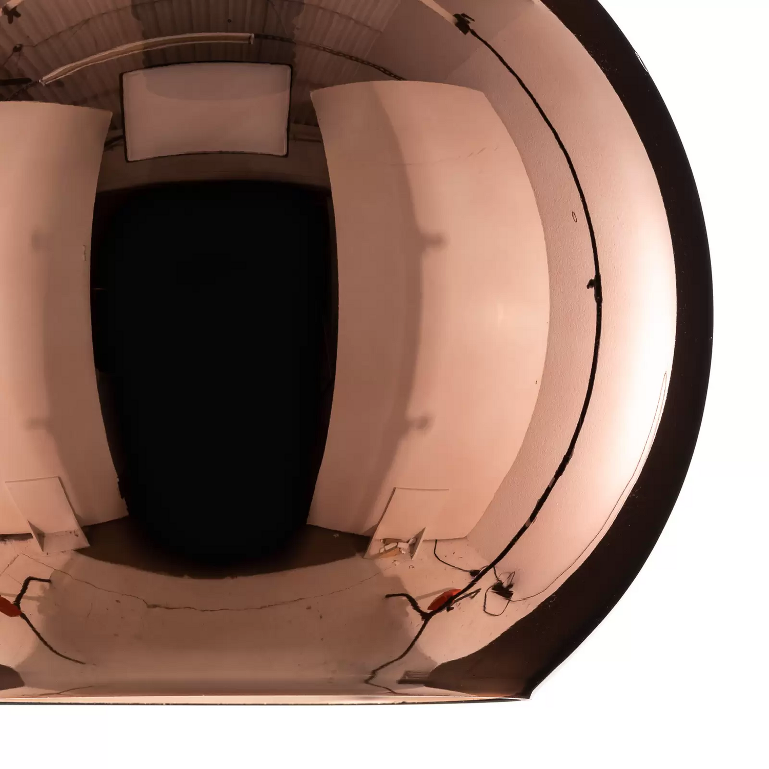 B-Ware Nowodvorski Lighting Hängeleuchte Polaris Verspiegeltes Glas Kupfer Leuchte 392