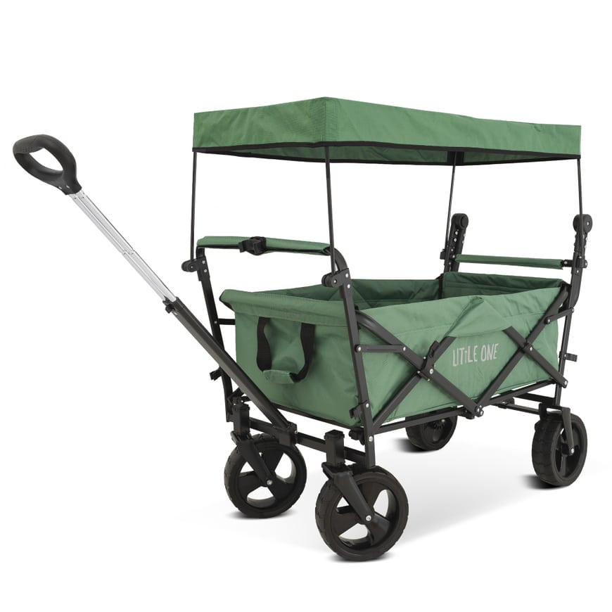 Little One Bollerwagen Mit Dach Outdoorspielzeug Kinderfahrzeuge Bollerwagen B-Ware