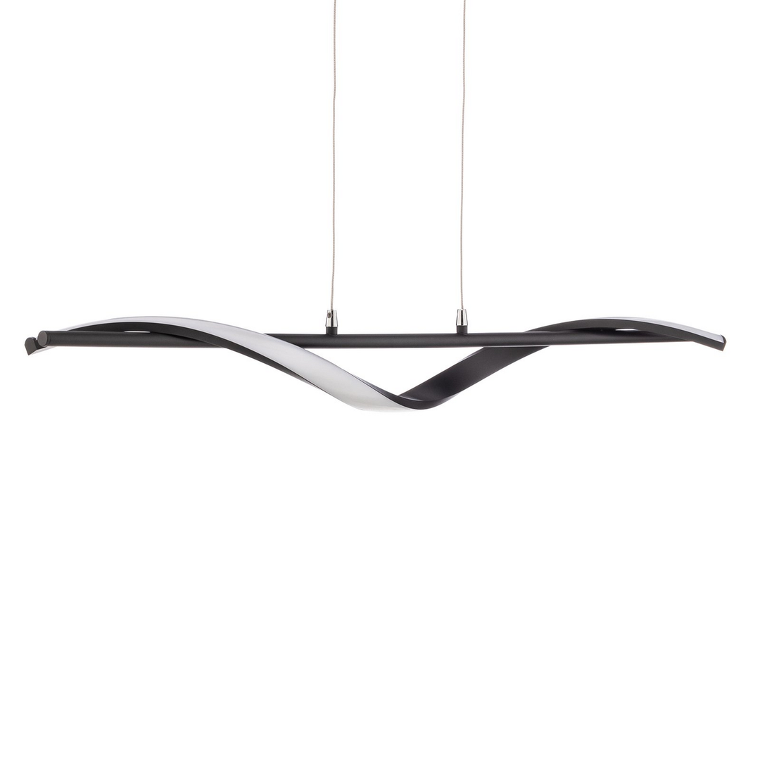 Lindby Munja LED-Hängeleuchte dimmbar sandschwarz Deckenlampe Deckenleuchte Spot