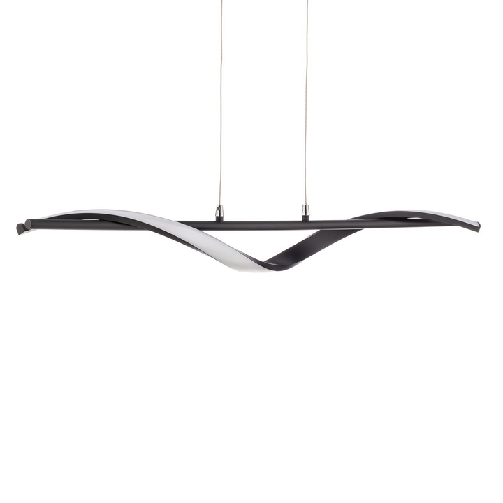 Lindby Munja LED-Hängeleuchte dimmbar sandschwarz Deckenlampe Deckenleuchte Spot