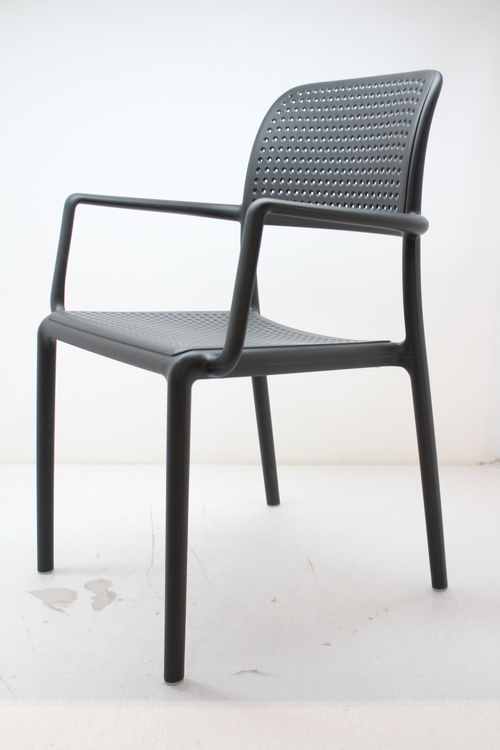 B-Ware Nardi Bora Armlehnstuhl Lehnstuhl Stuhl Esszimmerstuhl Gartenstuhl Anthrazit749