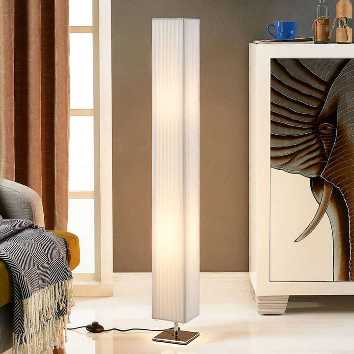 Lindby Stehlampe Janno Stehleuchte Wohnzimmerleuchte Standleuchte Weiß Stoff 186 B-Ware