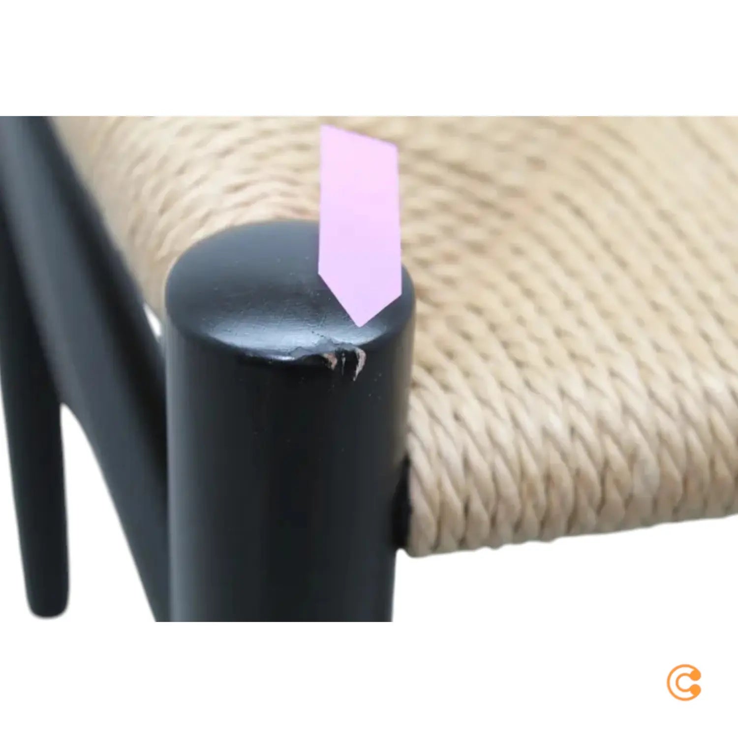 B-Ware Fdb Møbler J83 Buche Lackiert/Naturgeflecht Hocker Sitzhocker Siehe Text/Foto - 5700381813668