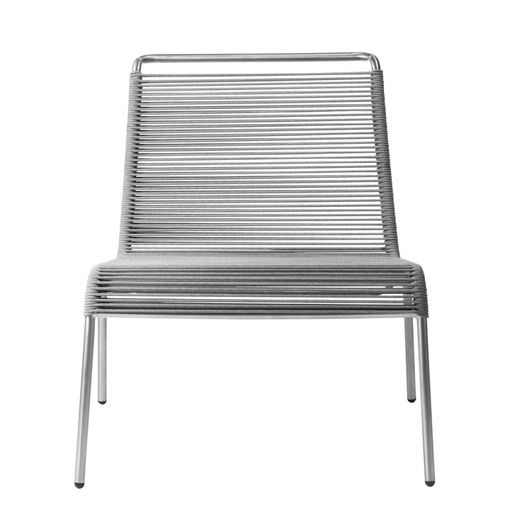 Fdb Møbler Lounge Sessel Stuhl Outdoor Gartenstuhl Edelstahl Kordel Hellgrau B-Ware - 5715054010534
