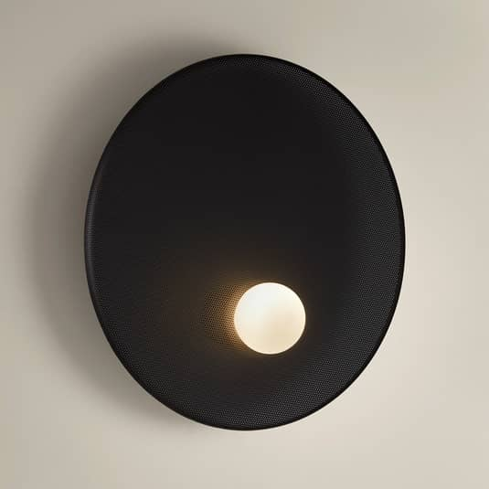 Leds C4 Trip Wandleuchte Wandlampe Designer Lampe Leuchte E 14 ø 46cm Schwarz B-Ware - 8445386087573