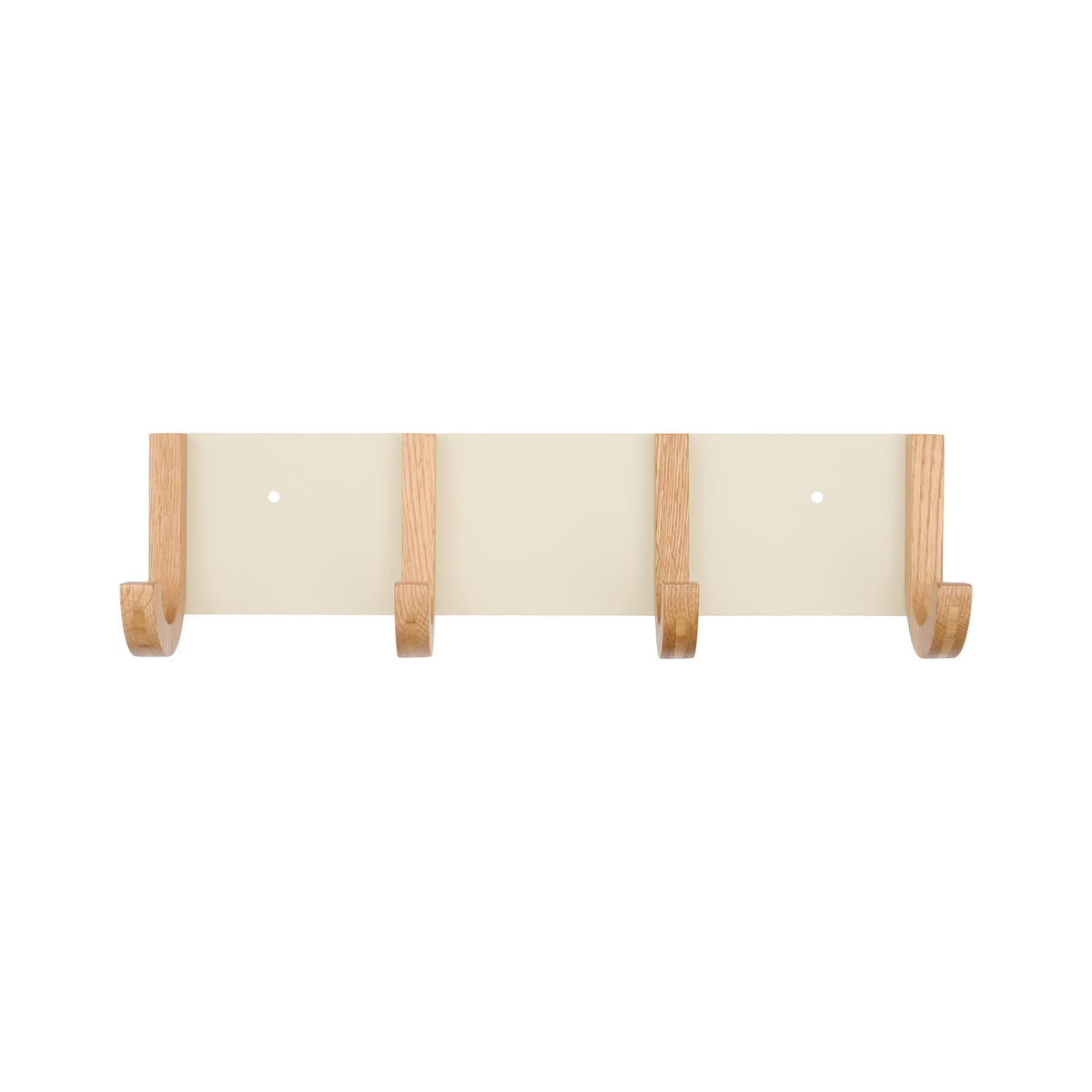 Design Letters Jay Garderobe Wandgarderobe Haken L 43 Cm Eiche Natur Cremeweiß B-Ware