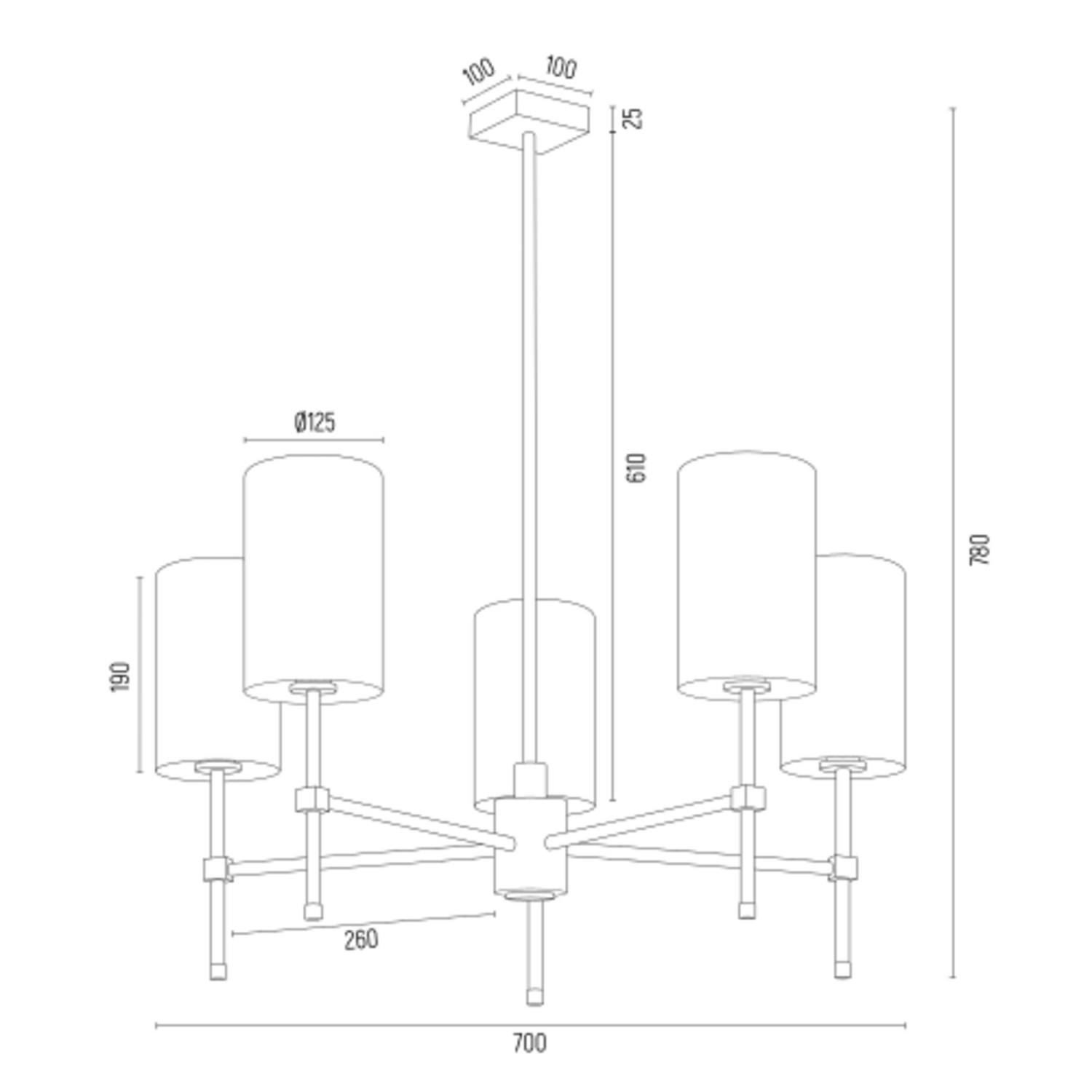 Azzi Kronleuchter Deckenlampe Deckenleuchte Lampe Leuchte Deckenlicht Licht B-Ware - 5902553231045