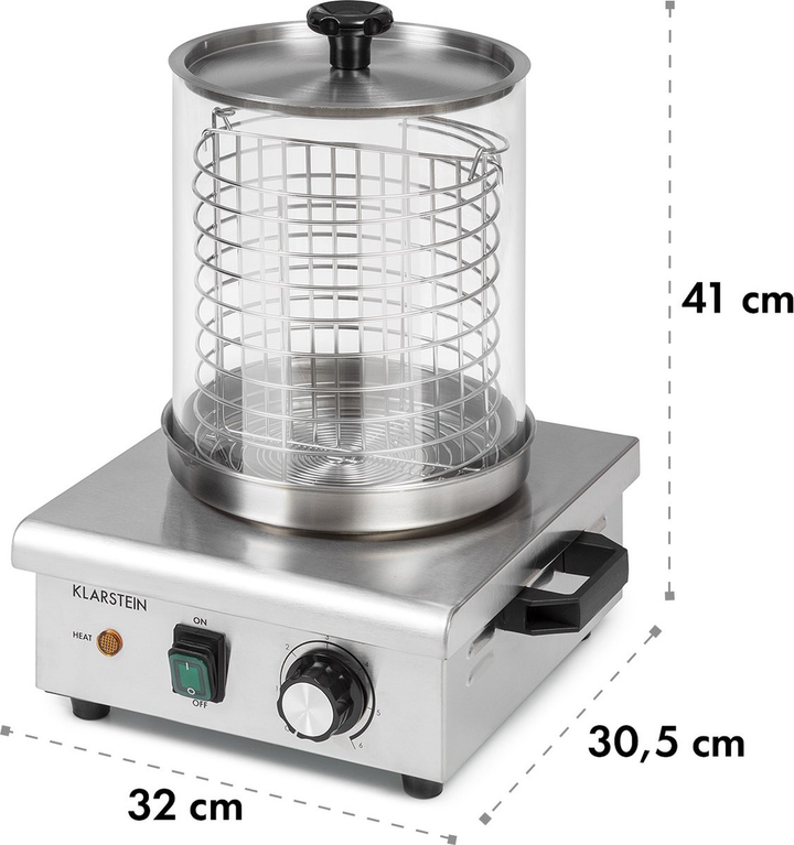 Klarstein Pro Sausage Factory 450 Hotdog-Maker Hotdogkocher Würstchenkocher