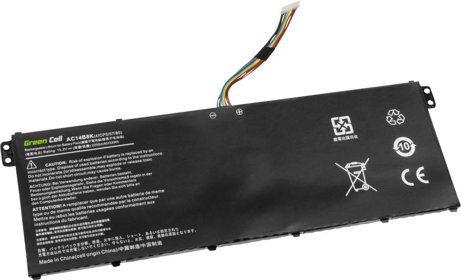Green Cell Notebook-Akku AC14B3K AC14B7K AC14B8K 15.2 V 2100 mAh Laptop-Akku - 5903317229759