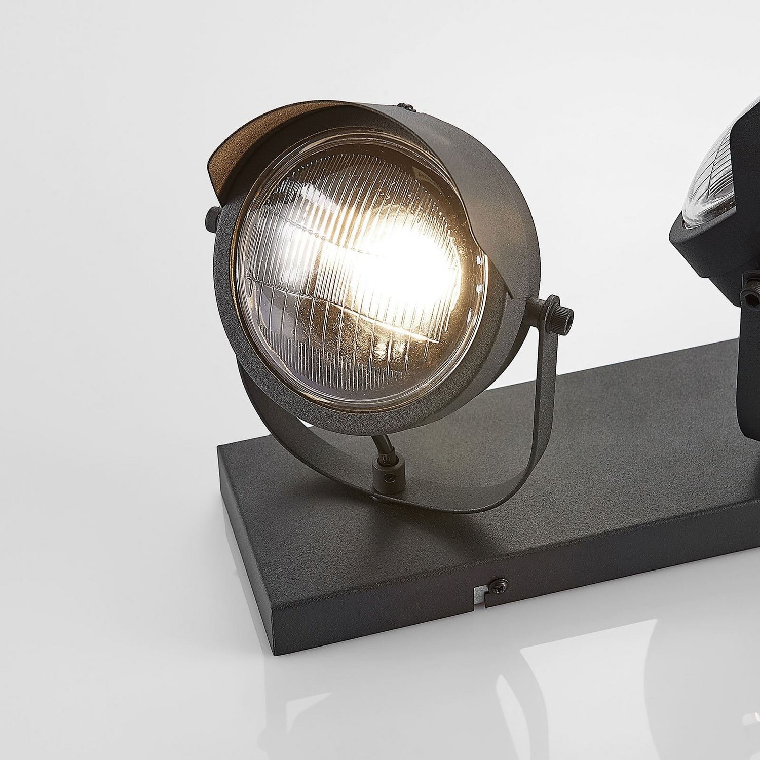 B-Ware Lindby Scheinwerfer Deckenstrahler Henega Schwarz 3 Flg Deckenlampe Deckenspot