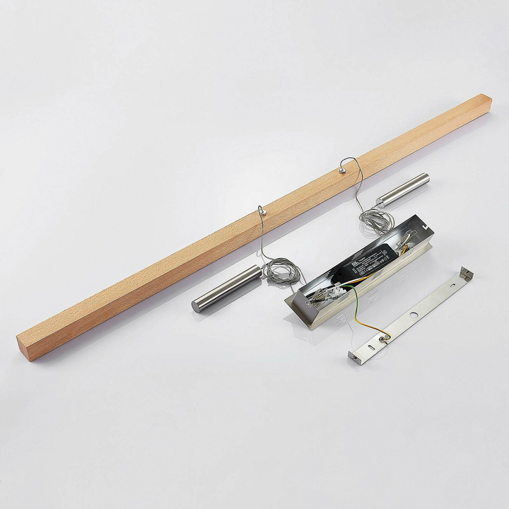Lucande Led Holz Balkenpendelleuchte Tamlin Hängeleuchte Pendelleuchte Leuc171 B-Ware - 8502193125014