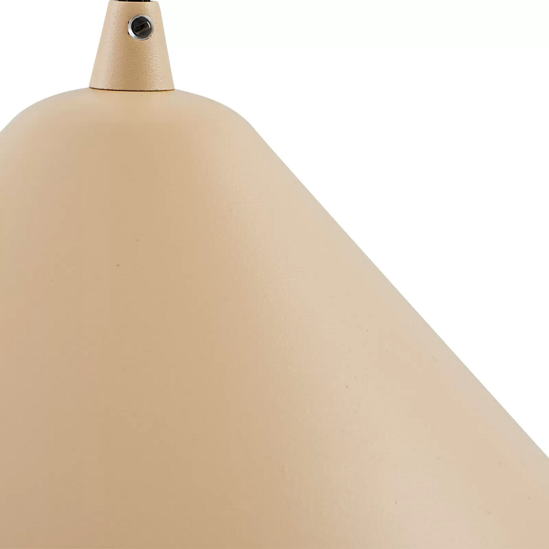 Lindby Hängeleuchte Clarine beige Ø 50 cm Metall Deckenlampe Lampe Leuchte Spot