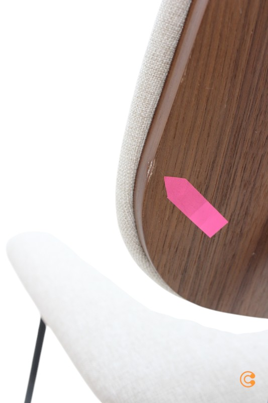 Studio Zondag   Daily Dining Chair Nussbaum Schwarz Beige Stuhl Möbel Sitzmöbel B-Ware