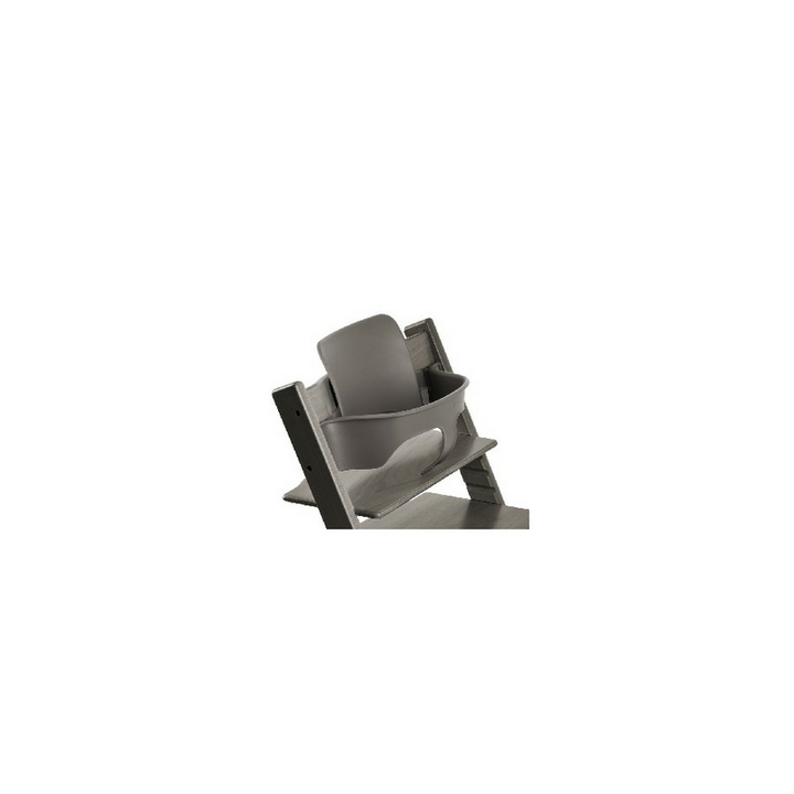 Stokke Tripp Trapp Baby Set Kindersitz Babysitz Treppenhochstühle Hazy Grey B-Ware