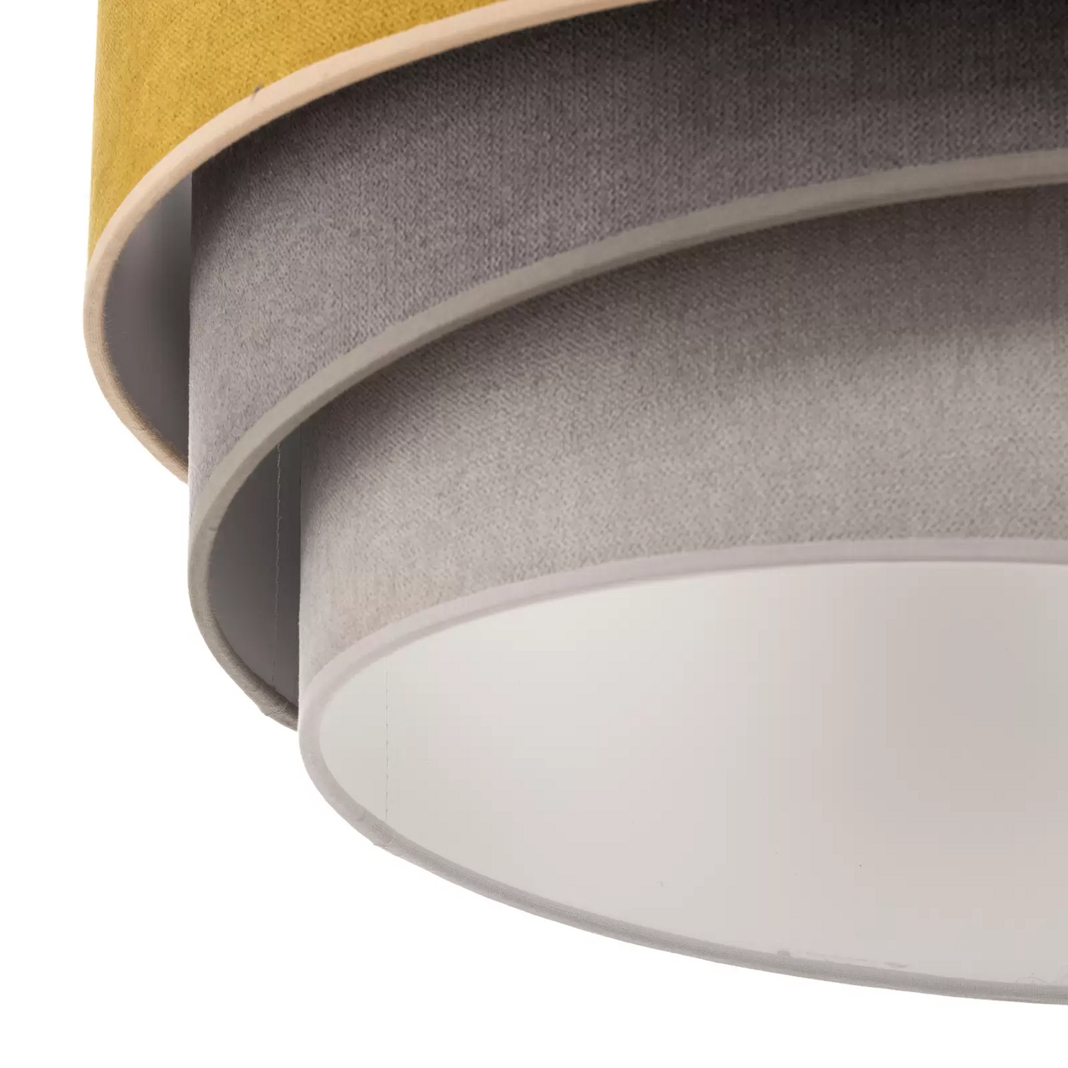 B-Ware Euluna Deckenlampe Pastell Trio Deckenlicht Lampe E27 ø45cm Senf Grau Hellgrau