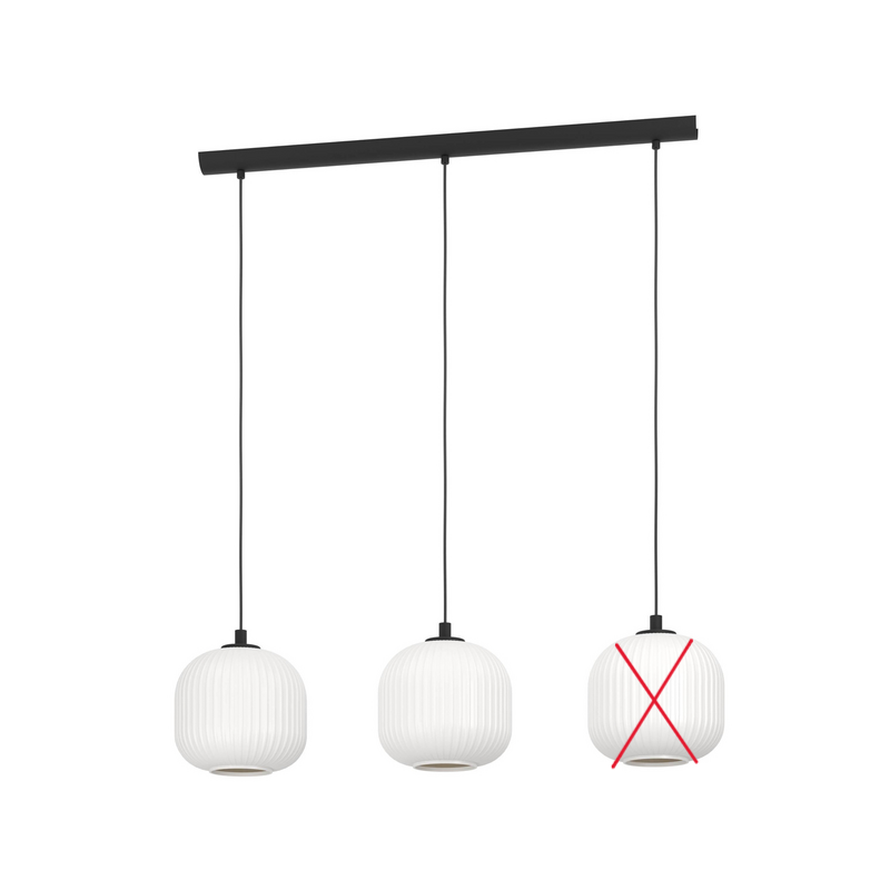 B-Ware Eglo Hängeleuchte Mantunalle Länge 120 Cm Schwarz Deckenlampe Siehe Text/Foto - 9002759993672