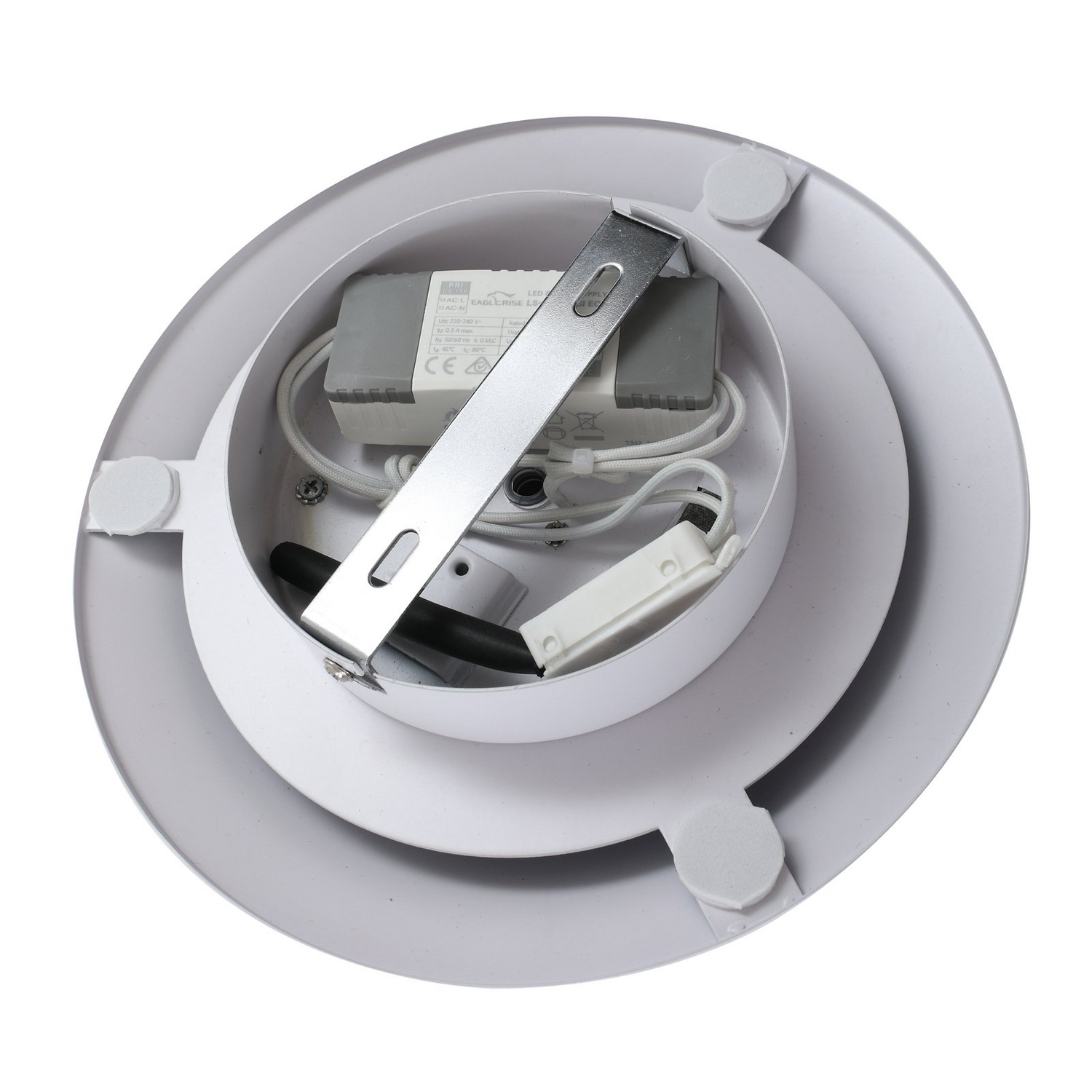 B-Ware Lucande Led Deckenleuchte Orasa Glas Weiß/Klar ø 43 Cm Deckenlampe Lampe Leuchte