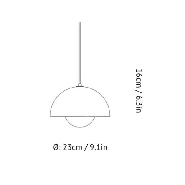 &Tradition Flower Pot Vp1 Pendelleuchte Hängeleuchte Deckenlampe E27 Senfgelb B-Ware