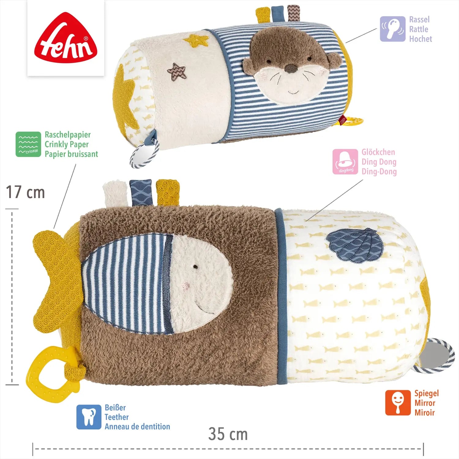 B-Ware Fehn Krabbelrolle Spielrolle Otter Theo Babyrolle Motorik Lernspielzeug Baby - 4001998047172