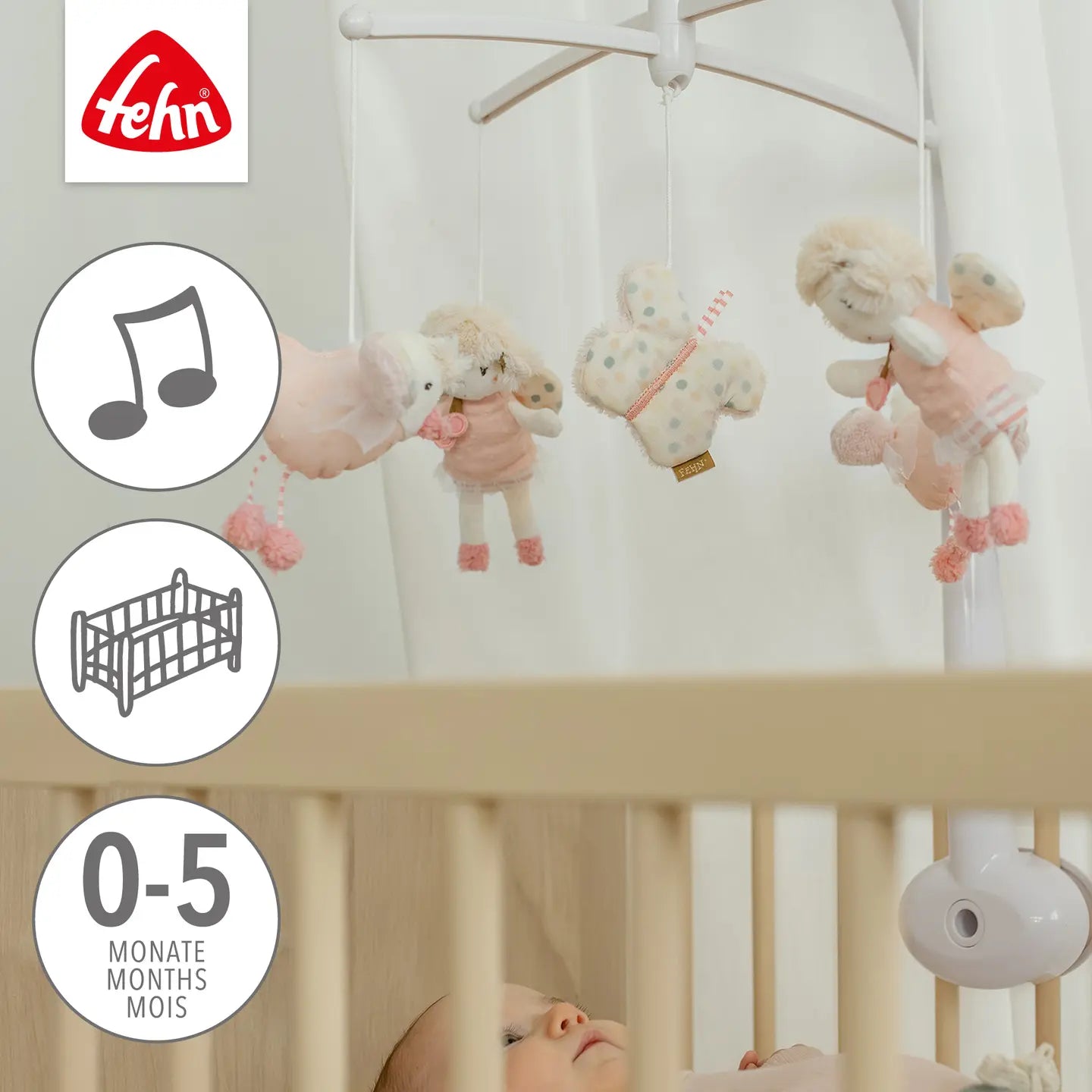 B-Ware Fehn Musik Mobile Spieluhr Babybett Feehn Land Schlaflied Einschlafhilfe - 4001998045055