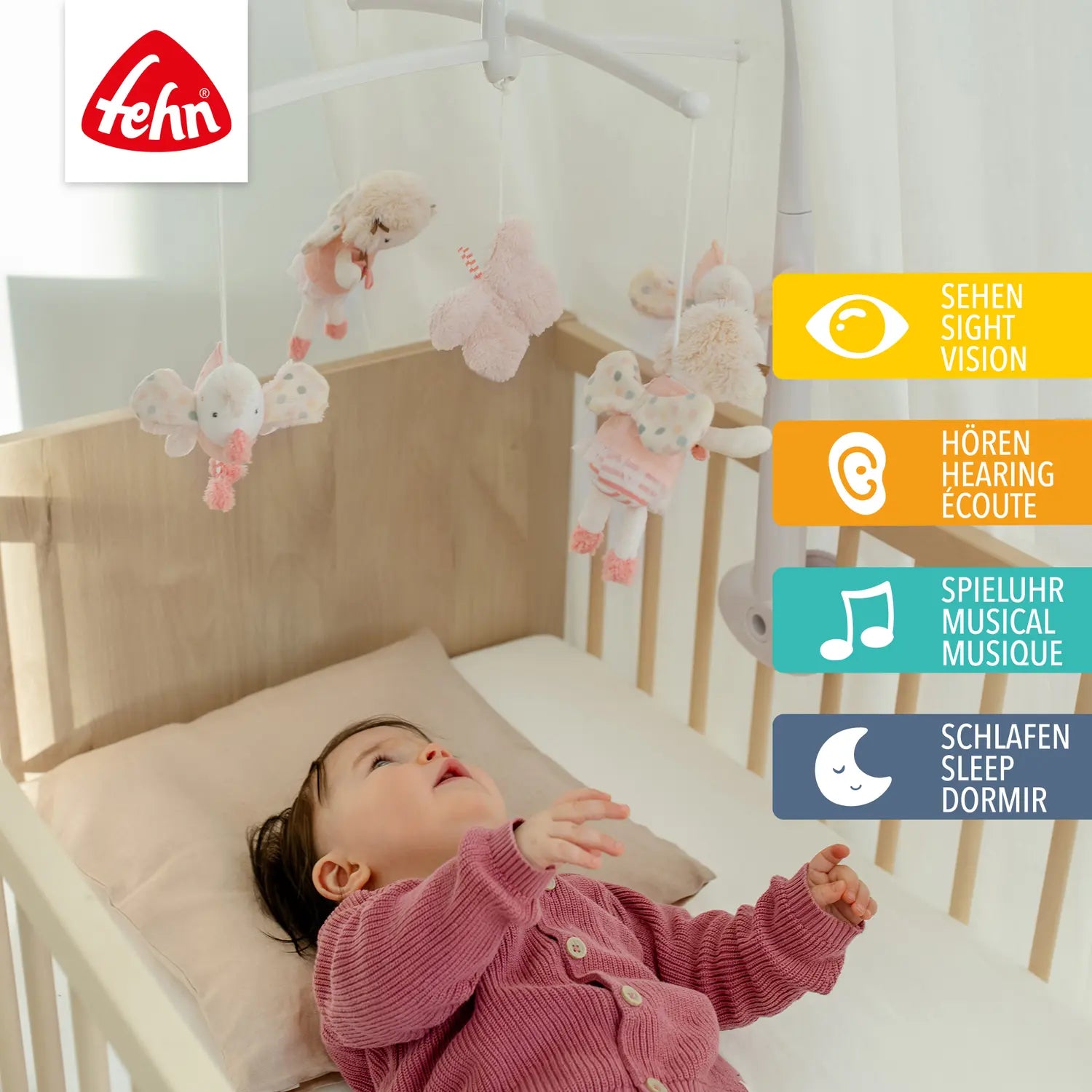 B-Ware Fehn Musik Mobile Spieluhr Babybett Feehn Land Schlaflied Einschlafhilfe - 4001998045055