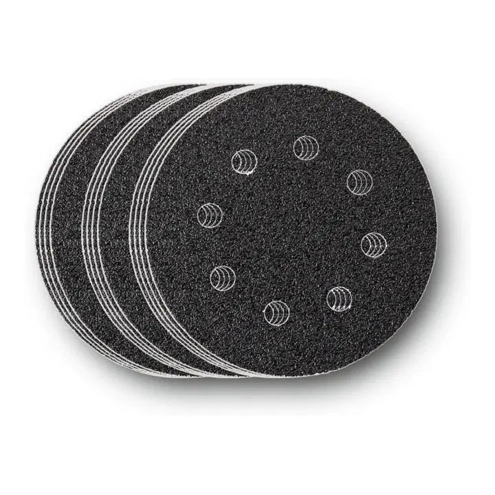 B-Ware Fein Schleifblatt Set Schleifpapier Zirkon Gelocht Staubabsaugung ø115mm 12 Stück - 4014586329598