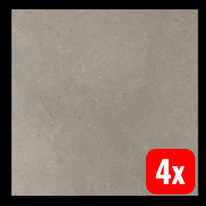 B-Ware Feinsteinzeug Terrassenplatte Platte Rektifiziert Grigio 90x90x3cm 4 Stück