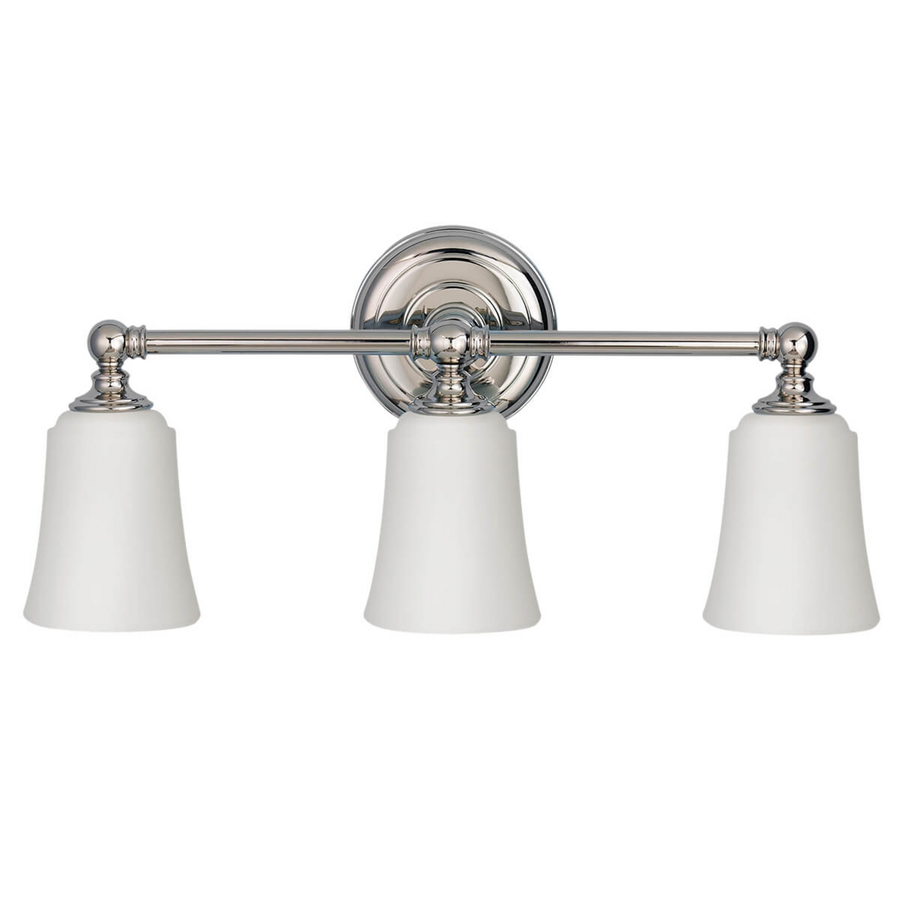 Feiss Badezimmer Wandleuchte Badlampe Huguenot Lake Chrom Weiß 3 Flammig G9 Led B-Ware - 5024005224112