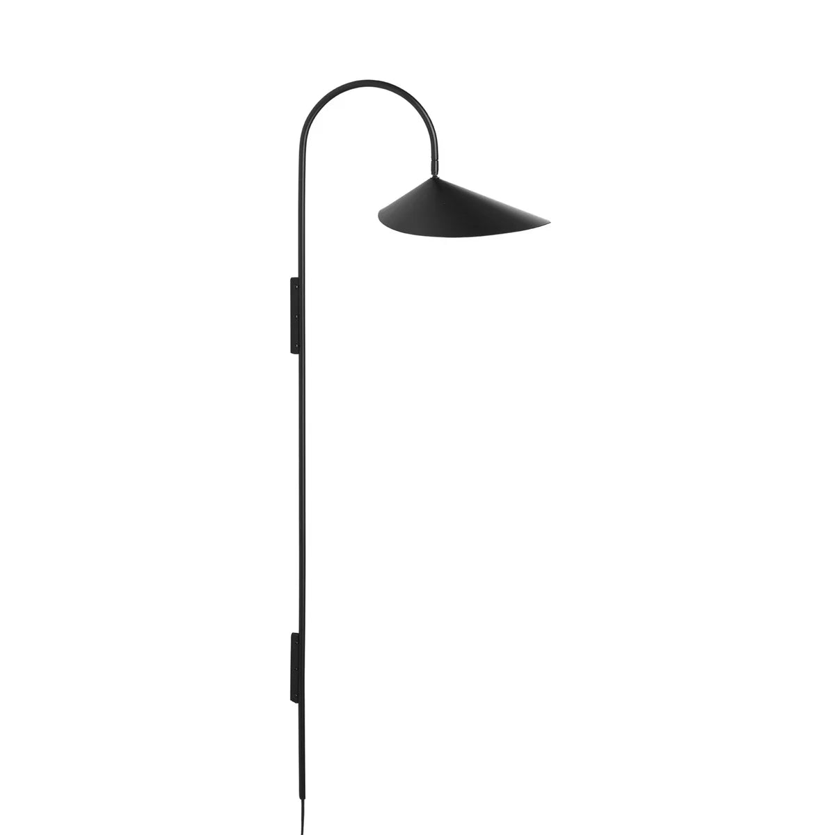 Ferm Living Wandleuchte Lampe Wandlampe schwarz Metall Kabel 260cm Stecker C - 5704723293217