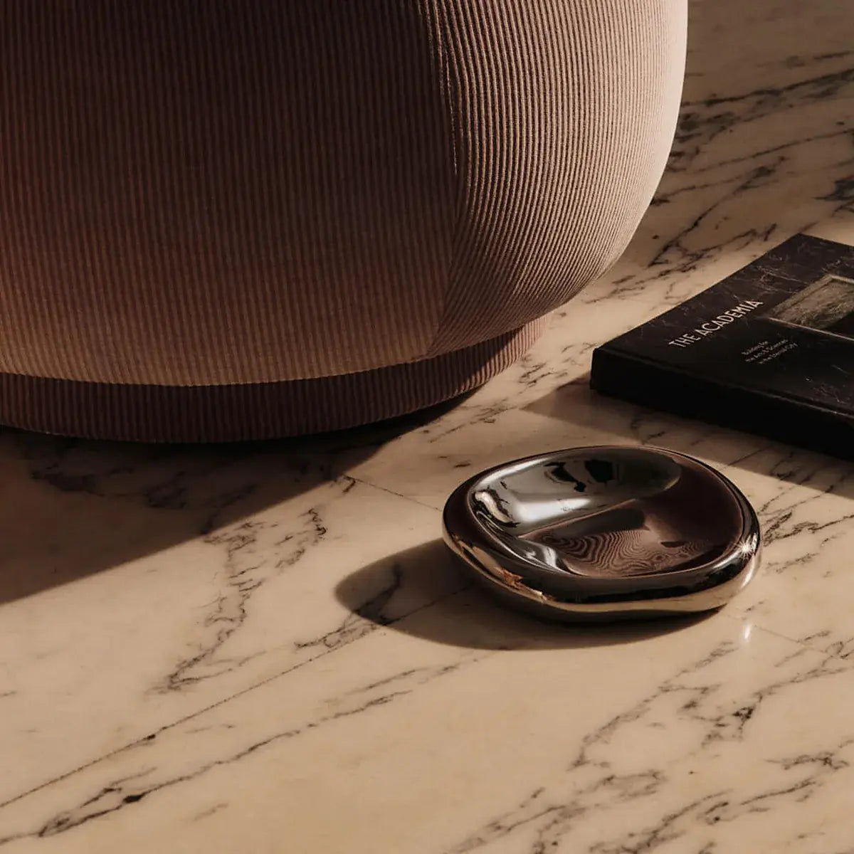 B-Ware Schale Schüssel Ferm Living Bellure Steinzeug Silber Schale Wohnaccessoire - 5704723350910