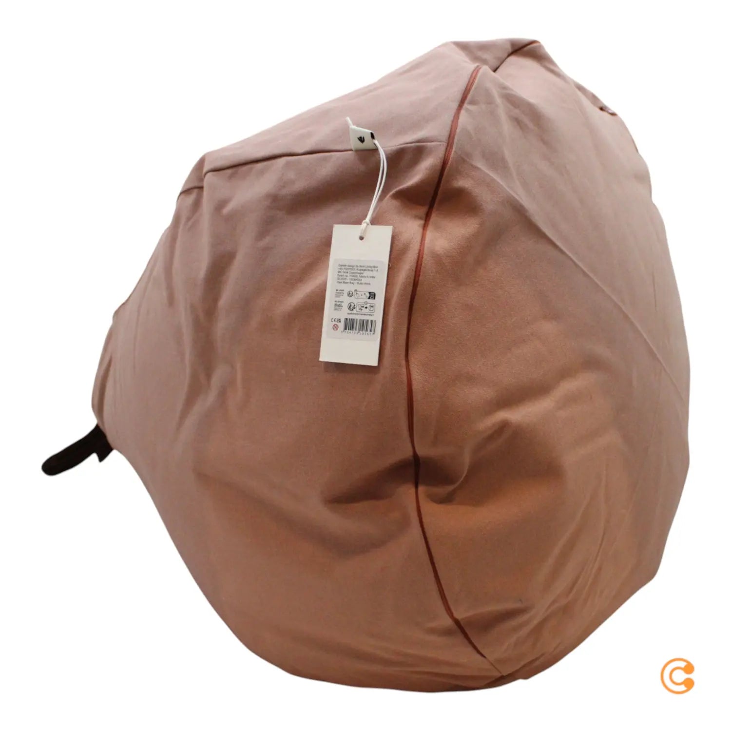 B-Ware Ferm Living Birne Sitzsack Bean Bag Liegesack Sack Baumwolle Rosa 117x35x55 Cm - 5704723105657