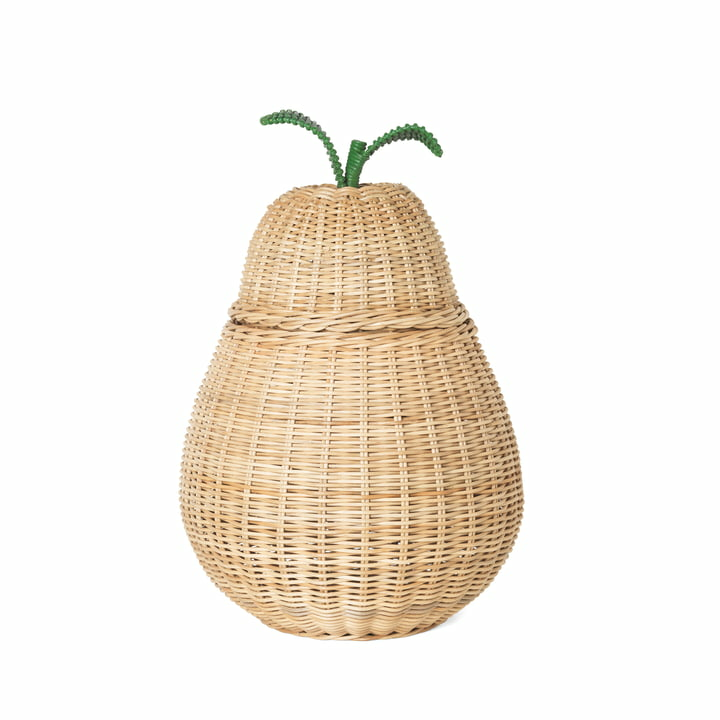 Ferm Living Aufbewahrungskorb Birne Wäschekorb Ablagekorb Aufbewahrungsbox Natur B-Ware