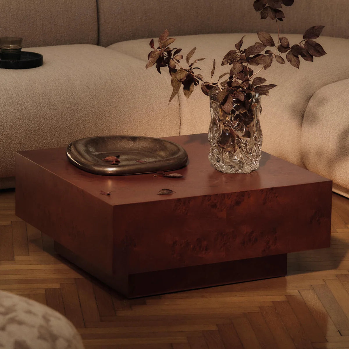 Ferm Living Kaffeetisch Beistelltisch Coffee Table Wohnzimmer natur 117x70 cm - 5704723318484