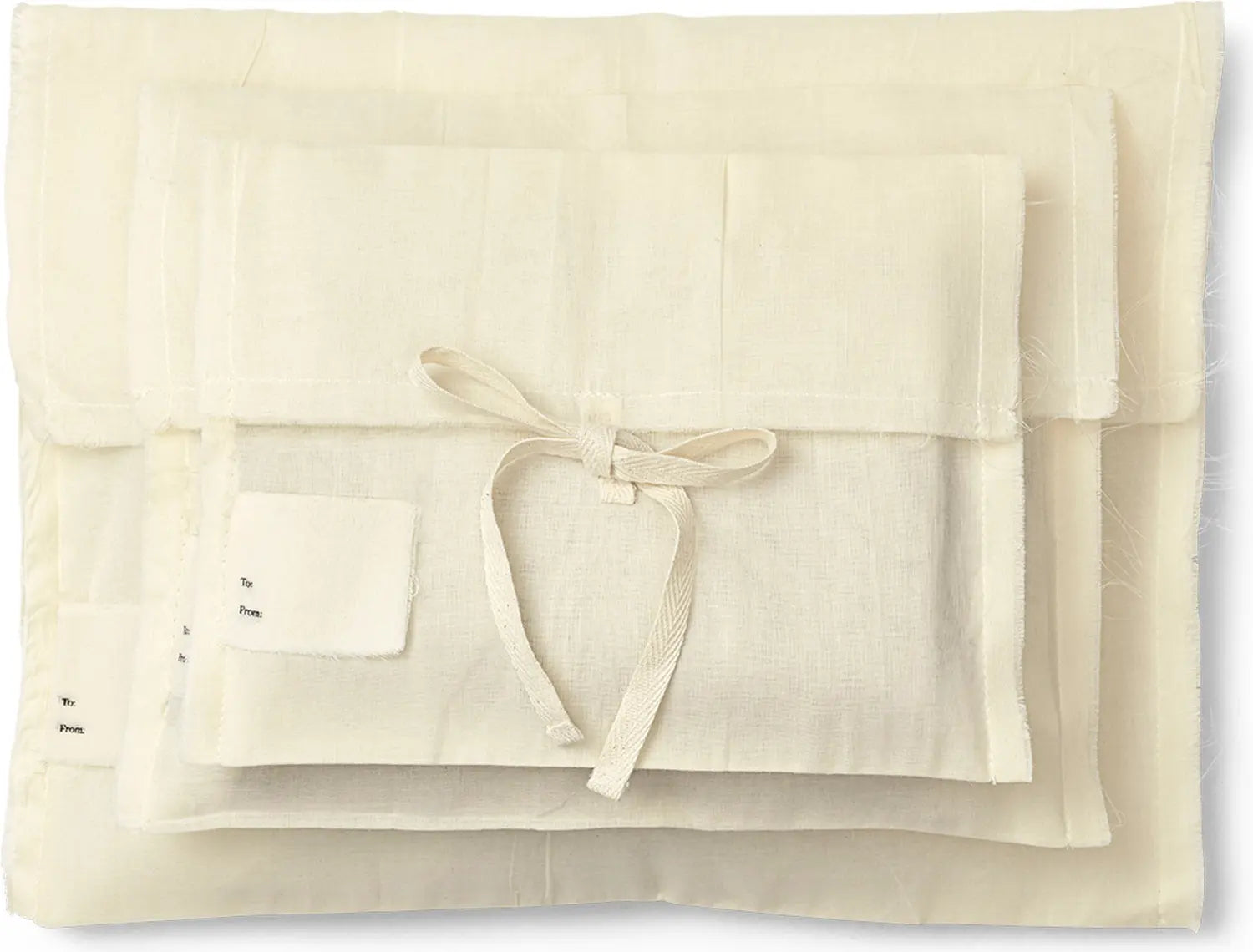 B-Ware Ferm Living Geschenktasche Beutel Leinen Beige Geschenkbeutel Taschen 2 Sets - 5704723305095