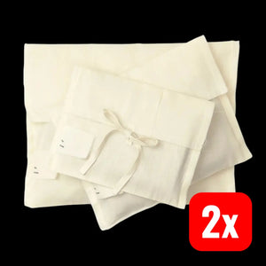 B-Ware Ferm Living Geschenktasche Beutel Leinen Beige Geschenkbeutel Taschen 2 Sets