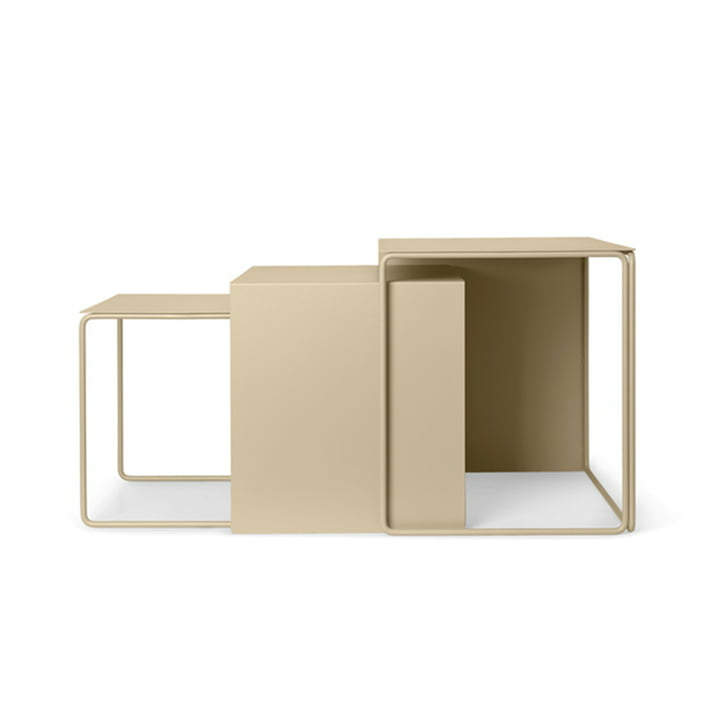 B-Ware Ferm Living Cluster Tables 3er Set Tisch Couchtisch Beistelltisch Cashmere - 5704723265450