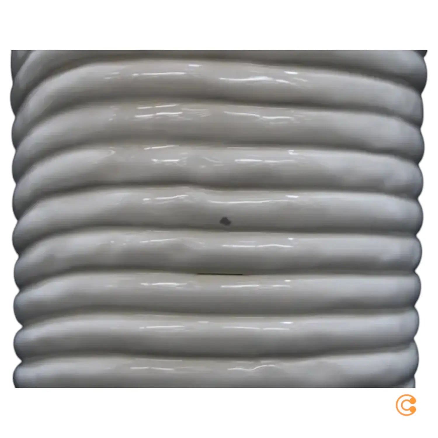 B-Ware Ferm Living Vase Gefäß Keramik Corduroy Vase Off White Siehe Text/Foto - 5704723329091