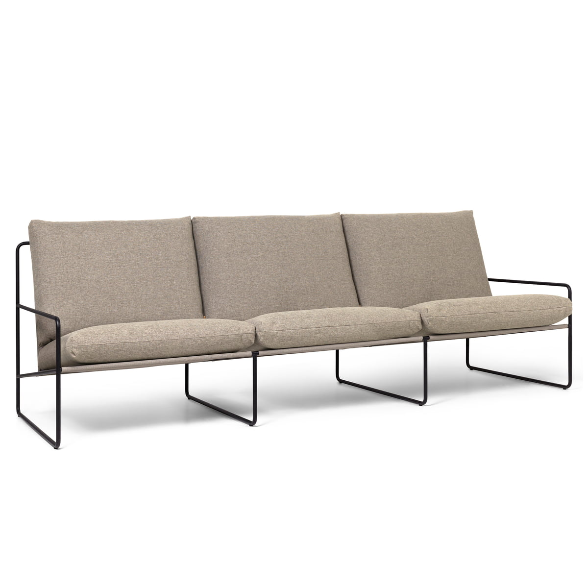 B-Ware Ferm Living   Desert Dolce Outdoor 3 Sitzer Sofa Schwarz Sand Siehe Text/Fotos - 5704723284017