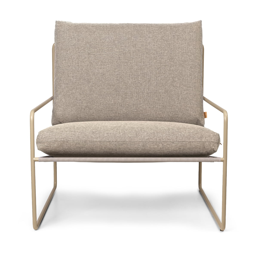 Ferm Living Desert Dolce Outdoor Sessel Cashmere/Dark Sand Gartensessel B-Ware - 5704723302728