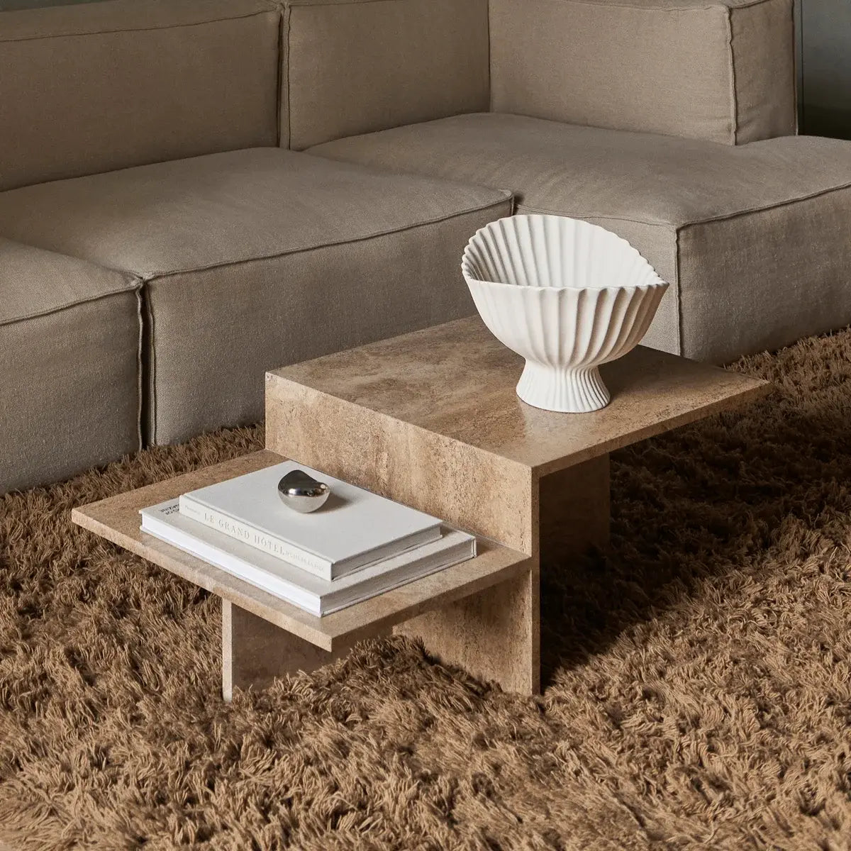 B-Ware Ferm Living Couchtisch Tisch Wohnzimmertisch Eiche Geölt Designmöbel - 5704723353751