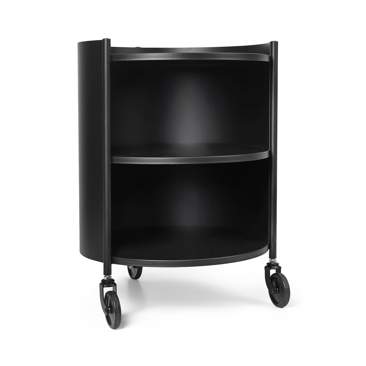 Ferm Living Rollwagen Aufbewahrung Nachttisch Schwarz Möbel Rollcointainer B-Ware - 5704723294115