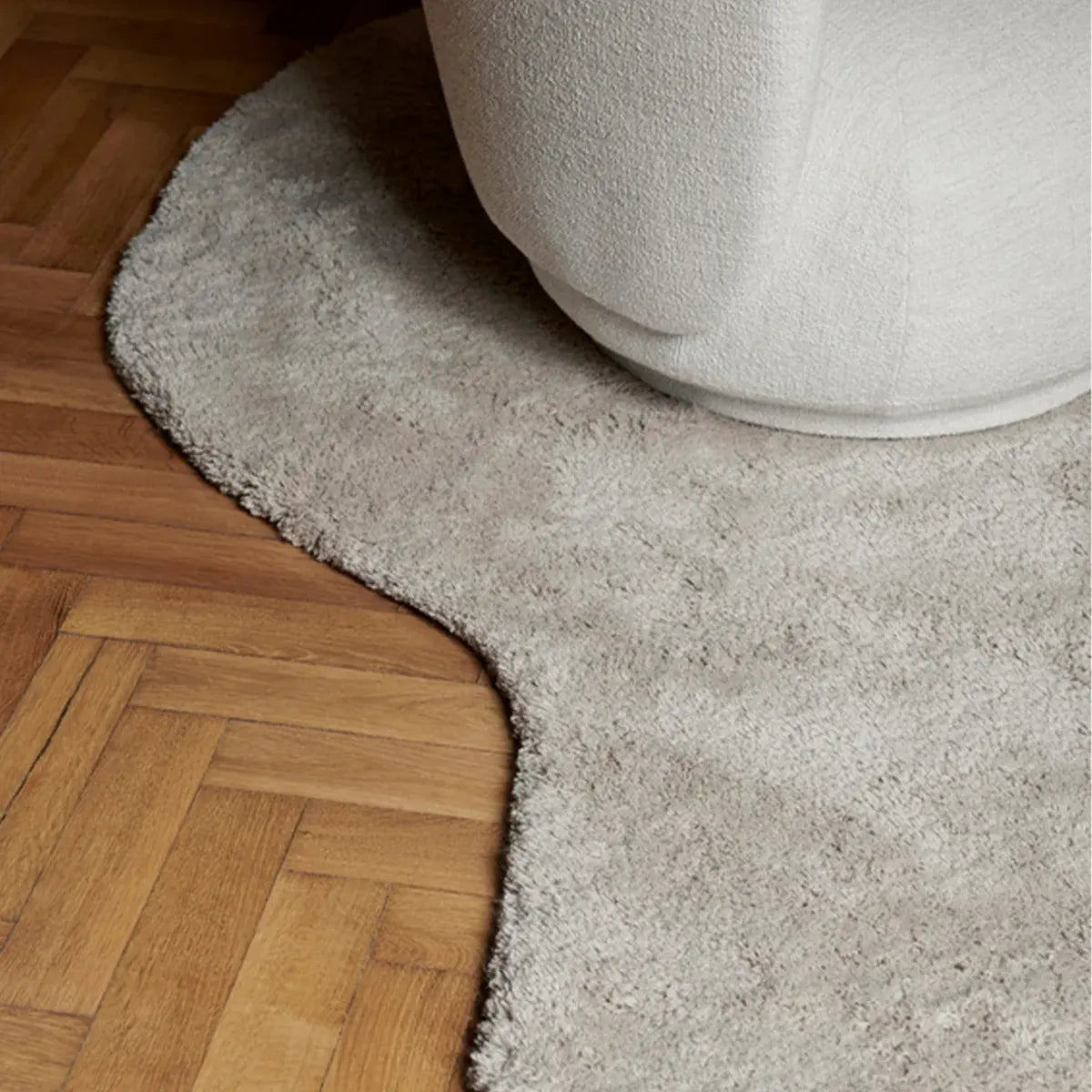 B-Ware Ferm Living Forma Wollteppich Teppich Bodenbelag Weiß Neuseelandwolle 175x250cm - 5704723292715