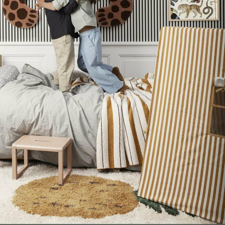 B-Ware Ferm Living Fruiticana Teppich Ananas Flauschig Hochflor Kinderzimmer 120x180cm - 5704723020868