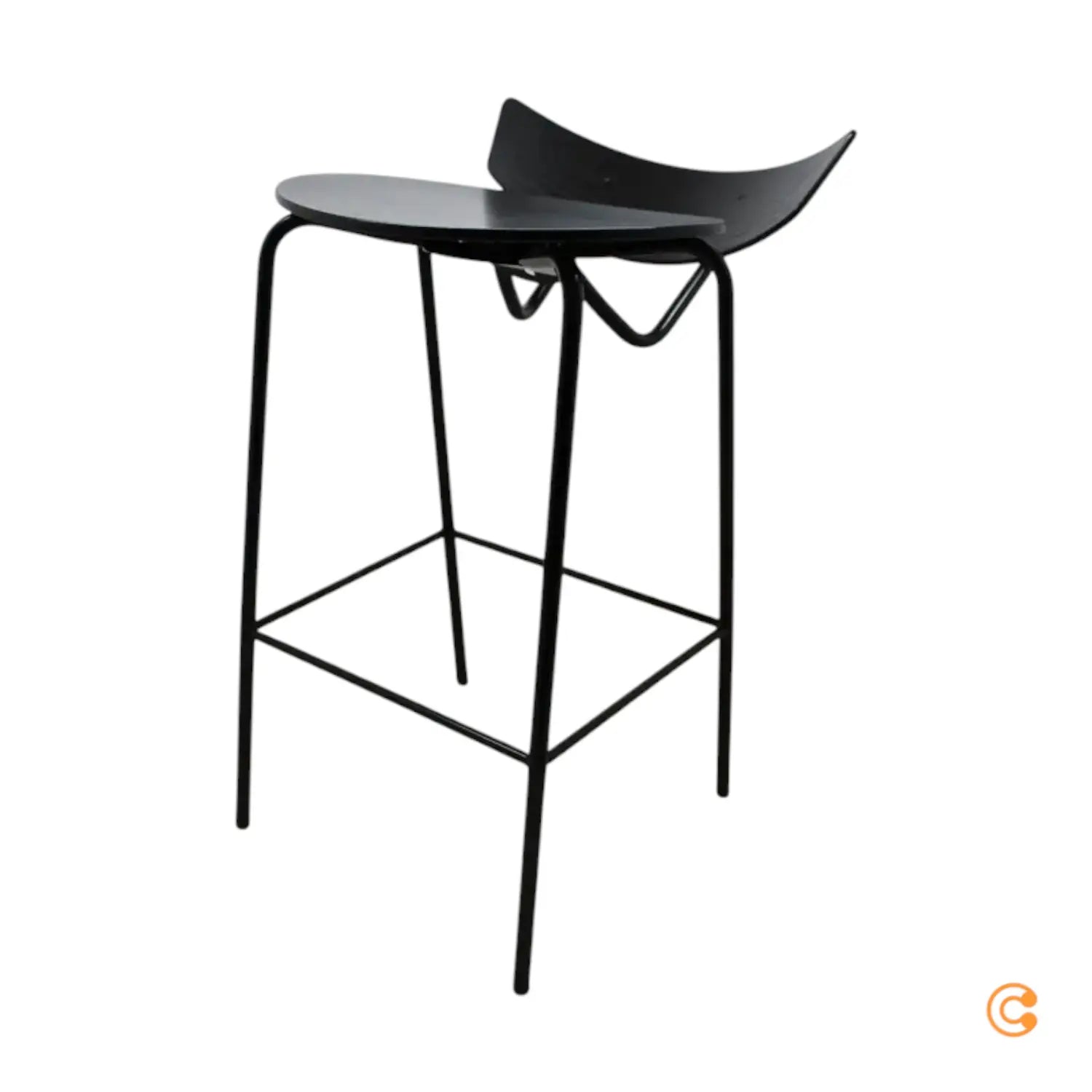B-Ware Ferm Living Herman H64 Barhocker Barstuhl Hocker Stuhl Schwarz Siehe Text/Foto - 5704723020745