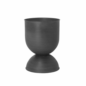 B-Ware Ferm Living Hourglass Blumentopf Pflanztopf  Medium ø 41 X H 59 Cm Dunkelgrau