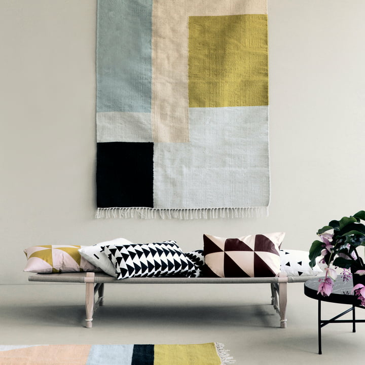 B-Ware Ferm Living Kelim Rug Squares Teppich Vorleger Läufer Designer 160 X 250 Cm Bunt - 5704723027836