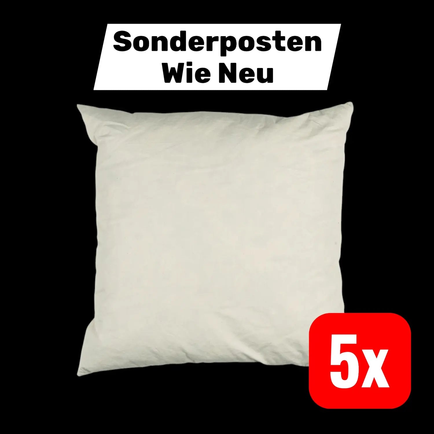 B-Ware Ib Laursen Kissenfüllung Inlett Kissen 50x50 Cm Natur Baumwolle 5 Stück  - 5710575505026