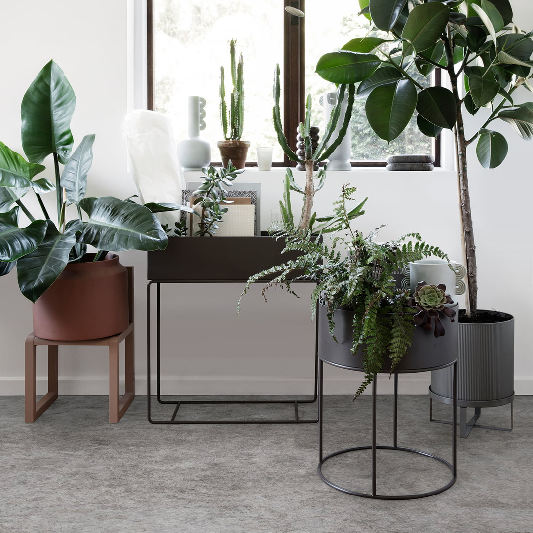 Ferm Living Plant Box Beistelltisch Raumtrenner Blumentopf Tea Green Stahl B-Ware - 5704723342250