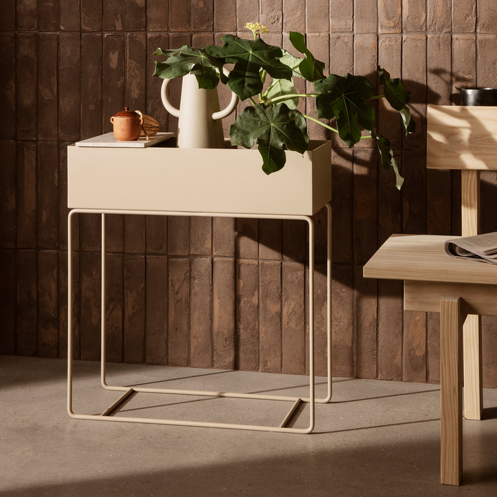 Ferm Living Plant Box Beistelltisch Raumtrenner Blumentopf Tea Green Stahl B-Ware - 5704723342250