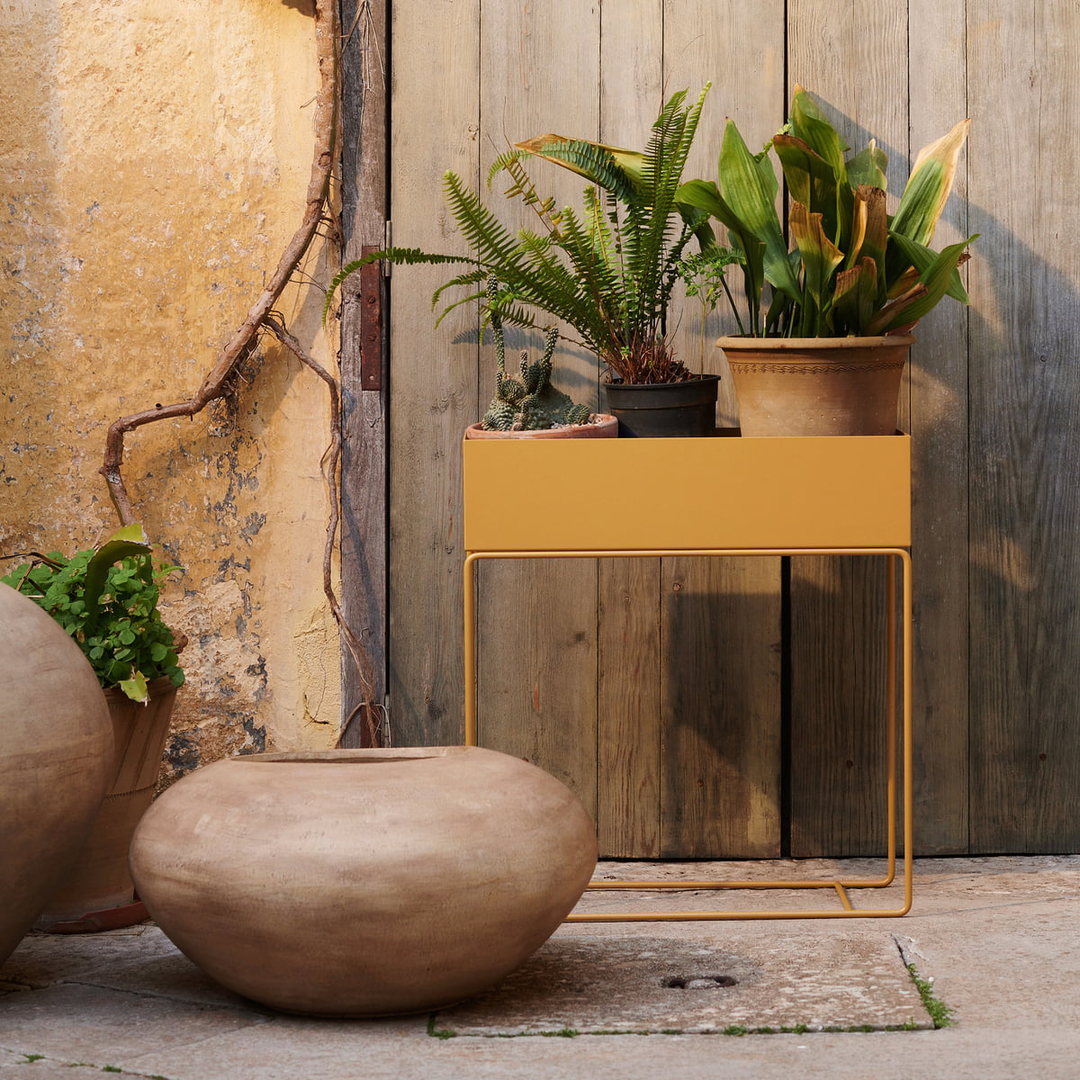 Ferm Living Plant Box Beistelltisch Raumtrenner Blumentopf Tea Green Stahl B-Ware - 5704723342250